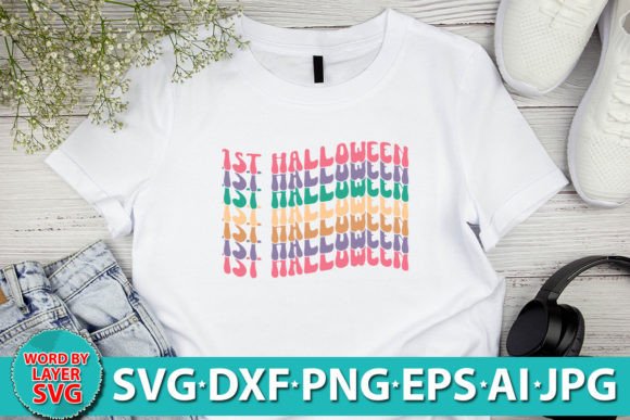 1st Halloween Retro SVG Design