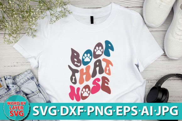 Boop That Nose Retro SVG Design