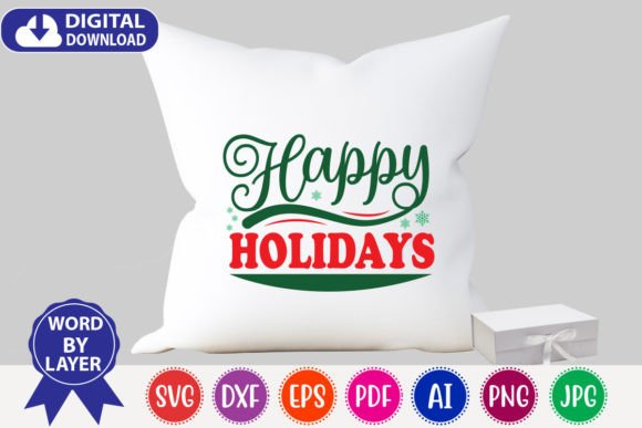 Happy Holiday Retro Svg Design