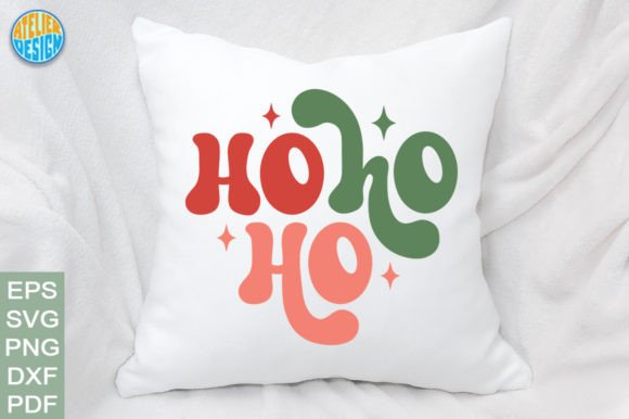 Ho Ho Ho Retro Svg Pillow