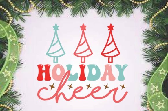 Holiday Cheer-Christmas Retro Svg