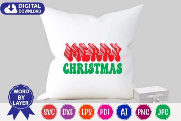 Merry Christmas Retro Svg Design
