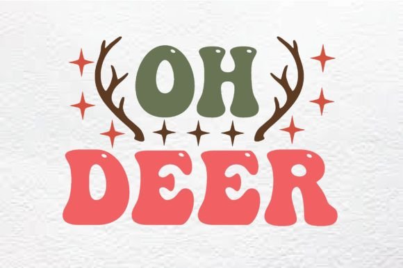 Oh Deer-Christmas Retro Svg