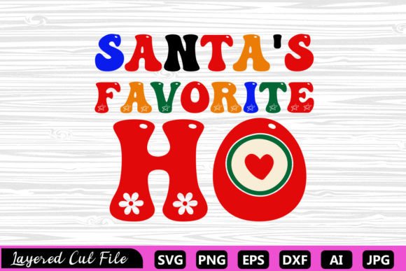Santa's Favorite Ho RETRO SVG