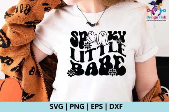 Spooky Little Babe Retro SVG