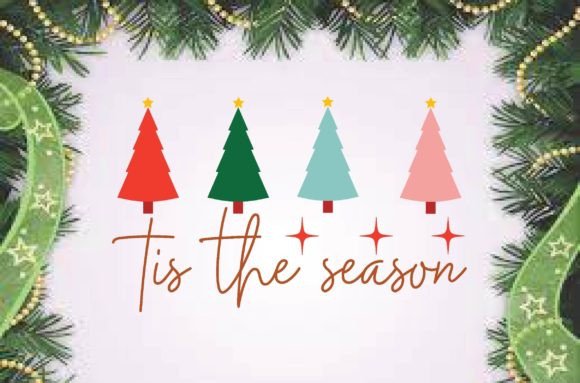 Tis the Season-Christmas Retro Svg